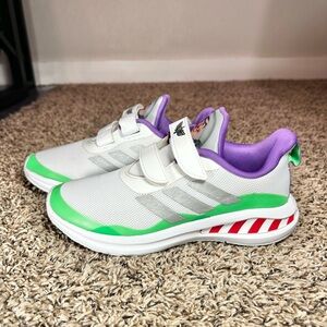 Adidas FortaRun Buzz Lightyear Toy Story Shoes Youth Size 4.5 White Green GZ0642